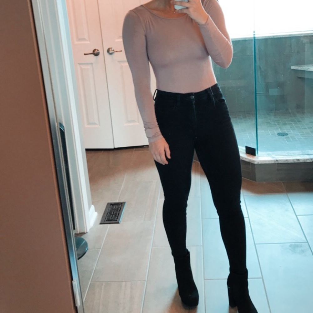 Open Back Long Sleeve Body Suit